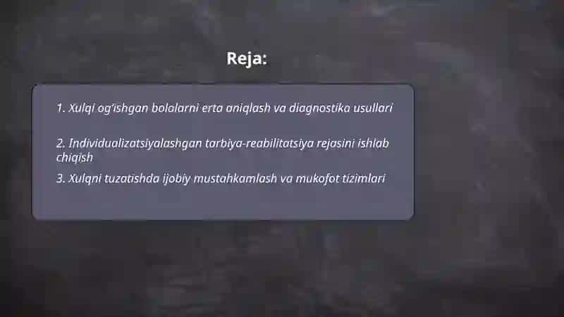 Ijtimoiylashtirishda xulqi ogʻishgan bolalar bilan ish olib borish metodlari 2