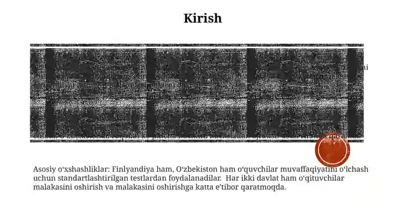Finlandiya Va O'Zbekiston Maktablarida Sog'Lom Raqobat Tizimi Qiyosiy Tahlil Qilish 2
