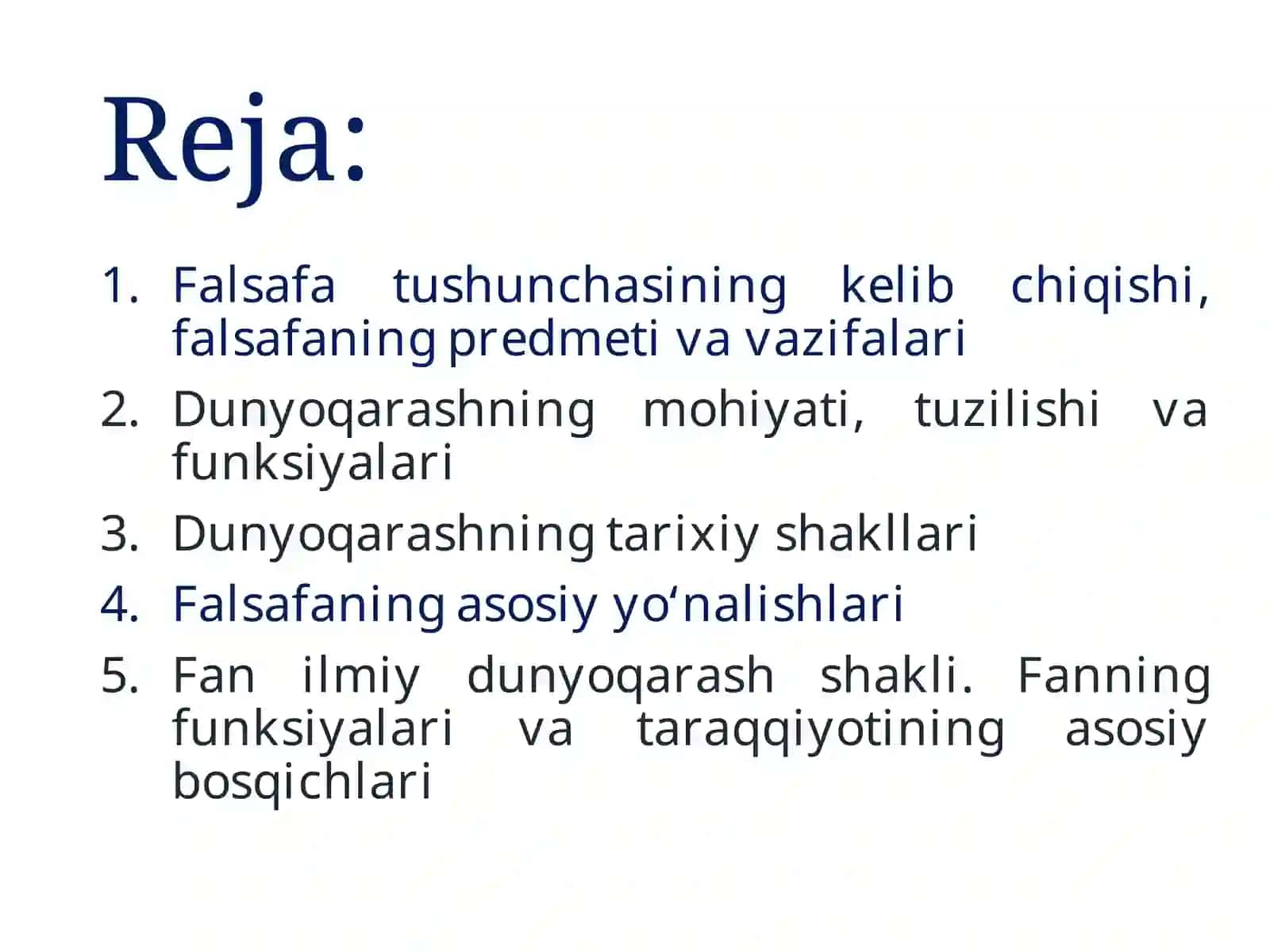 Falsafa tushunchasining kelib chiqishi,falsafaningpredmetivavazifalari 2