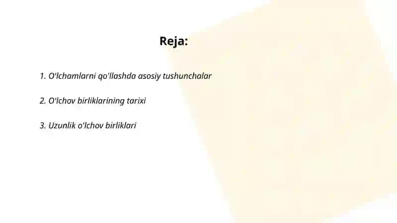O'lchamlarni qo'llash 2