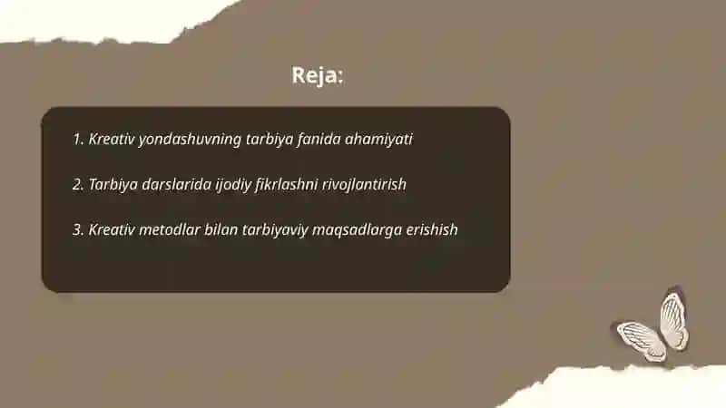 Kreativ yondashuvning tarbiya fanida ahamiyati 2