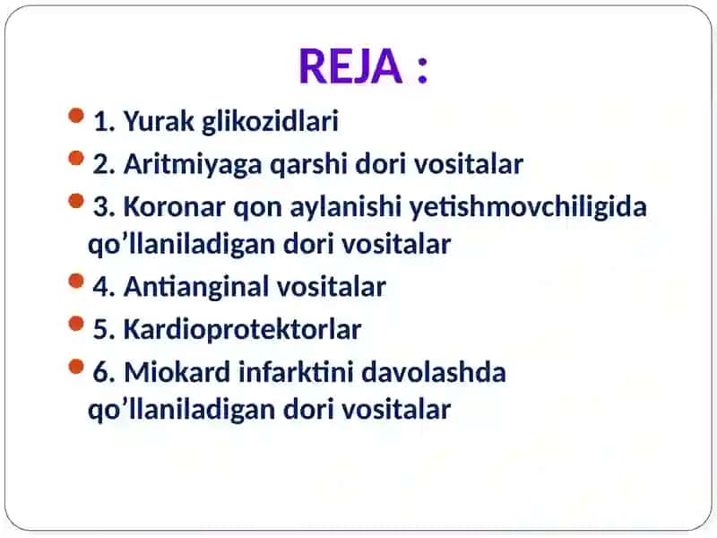 Kardiotoniklar. Antianginal vositalar 2