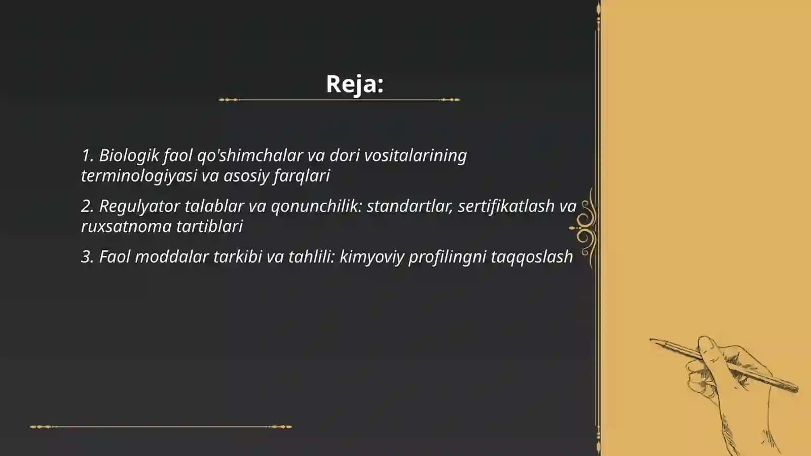 Biologik faol qo'shimchalar va dori vositalarining terminologiyasi va asosiy farqlari 2