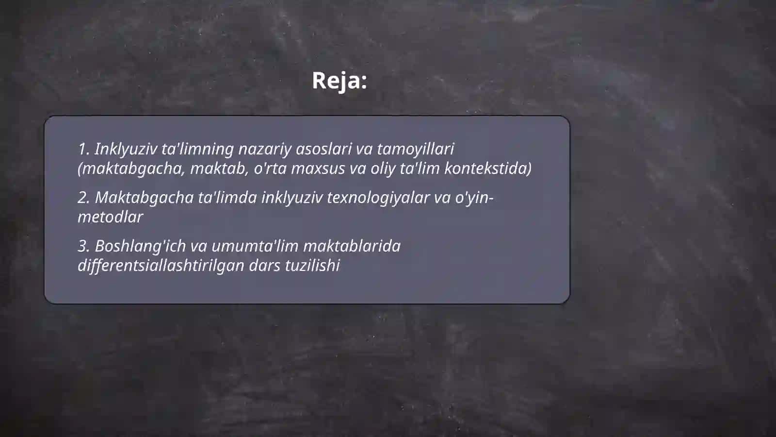 Inklyuziv Ta'lim Texnologiyalari 2