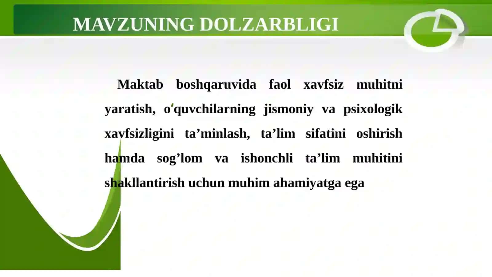 Maktabjamoasiishsamaradorliginioshirishda 2