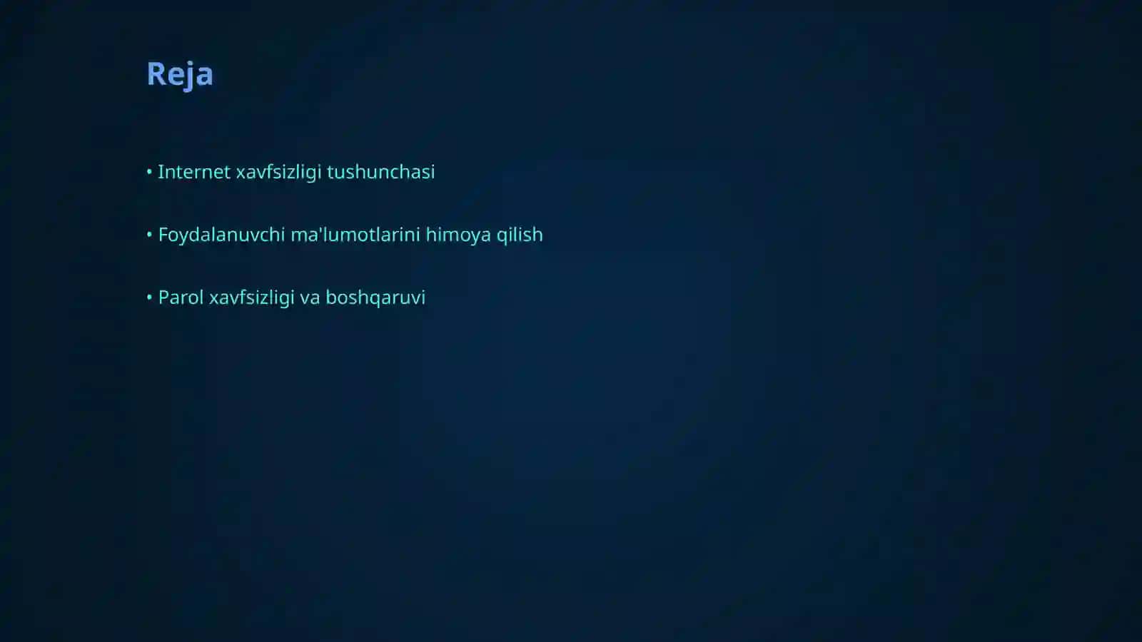 Internetda foydalanuvchi xavfsizligi asoslari 2