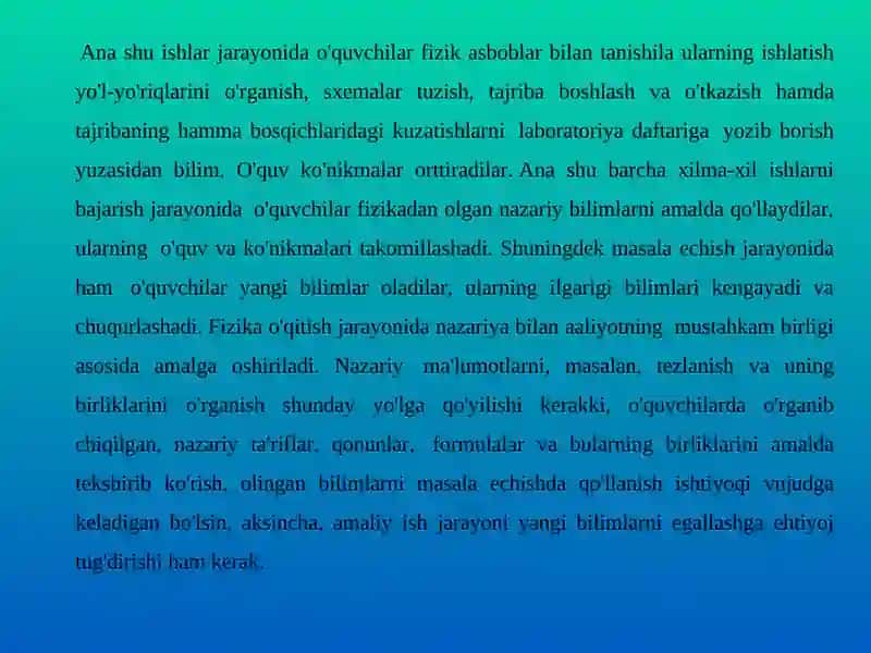 Nazariya bilan amaliyotning bog'liqligi 2