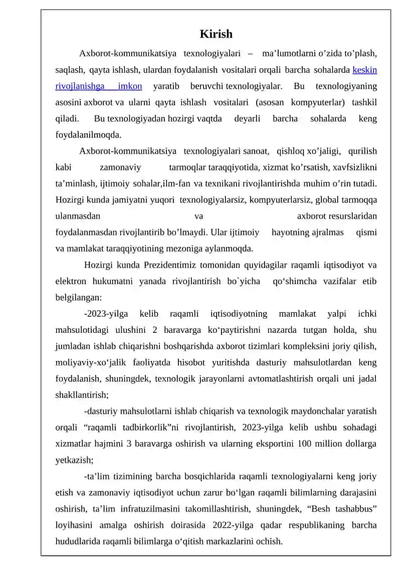 Axborot-kommunikatsiya texnologiyalari 2