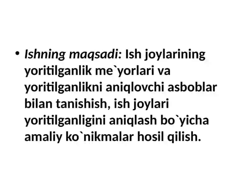 Ishlabchiqarish korxonalarida va inshootlarda tabiiy yorug’likni aniqlash 2