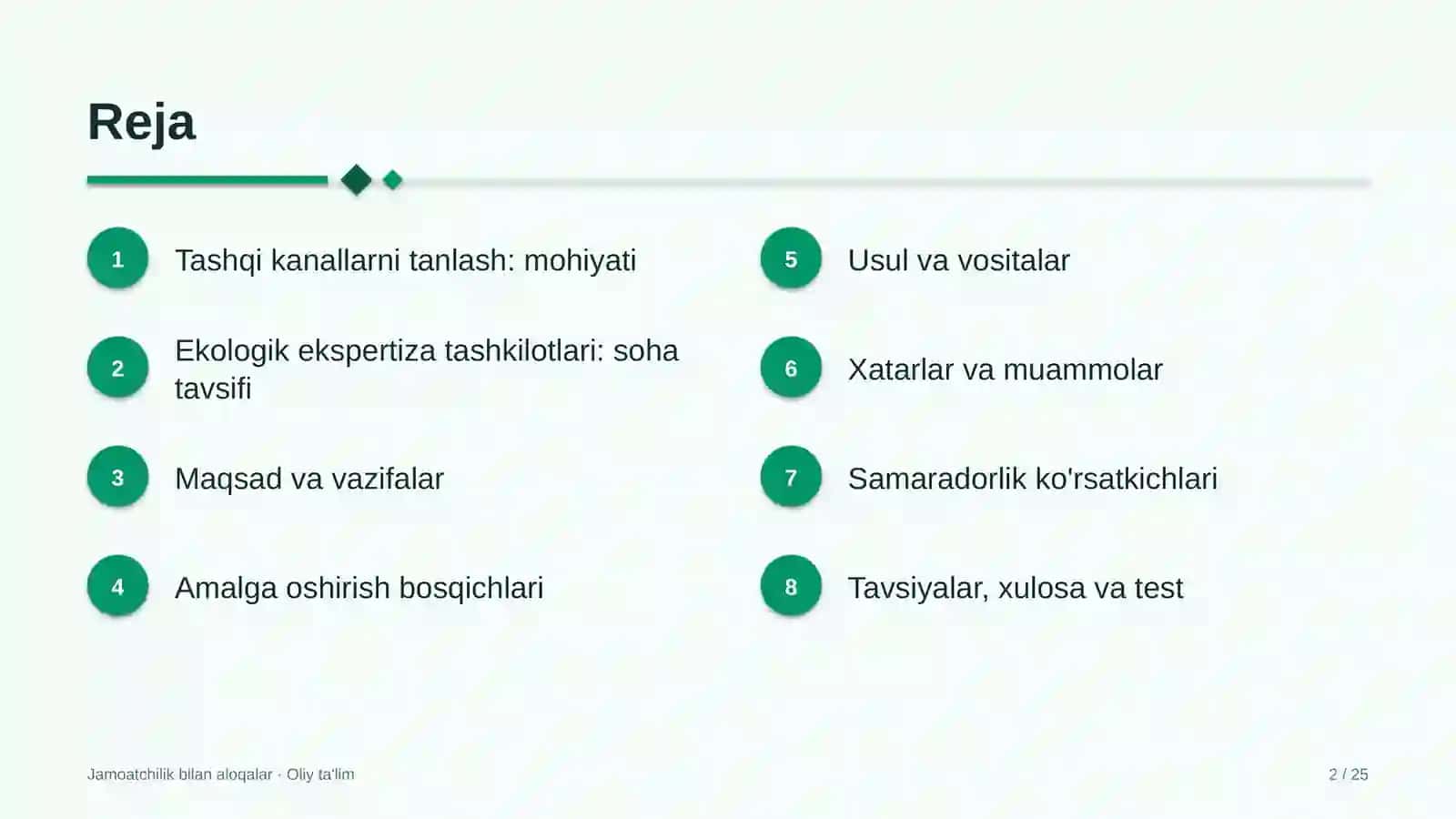 ekologik ekspertiza tashkilotlarida tashqi kommunikatsiya kanallarini tanlash 2154 2