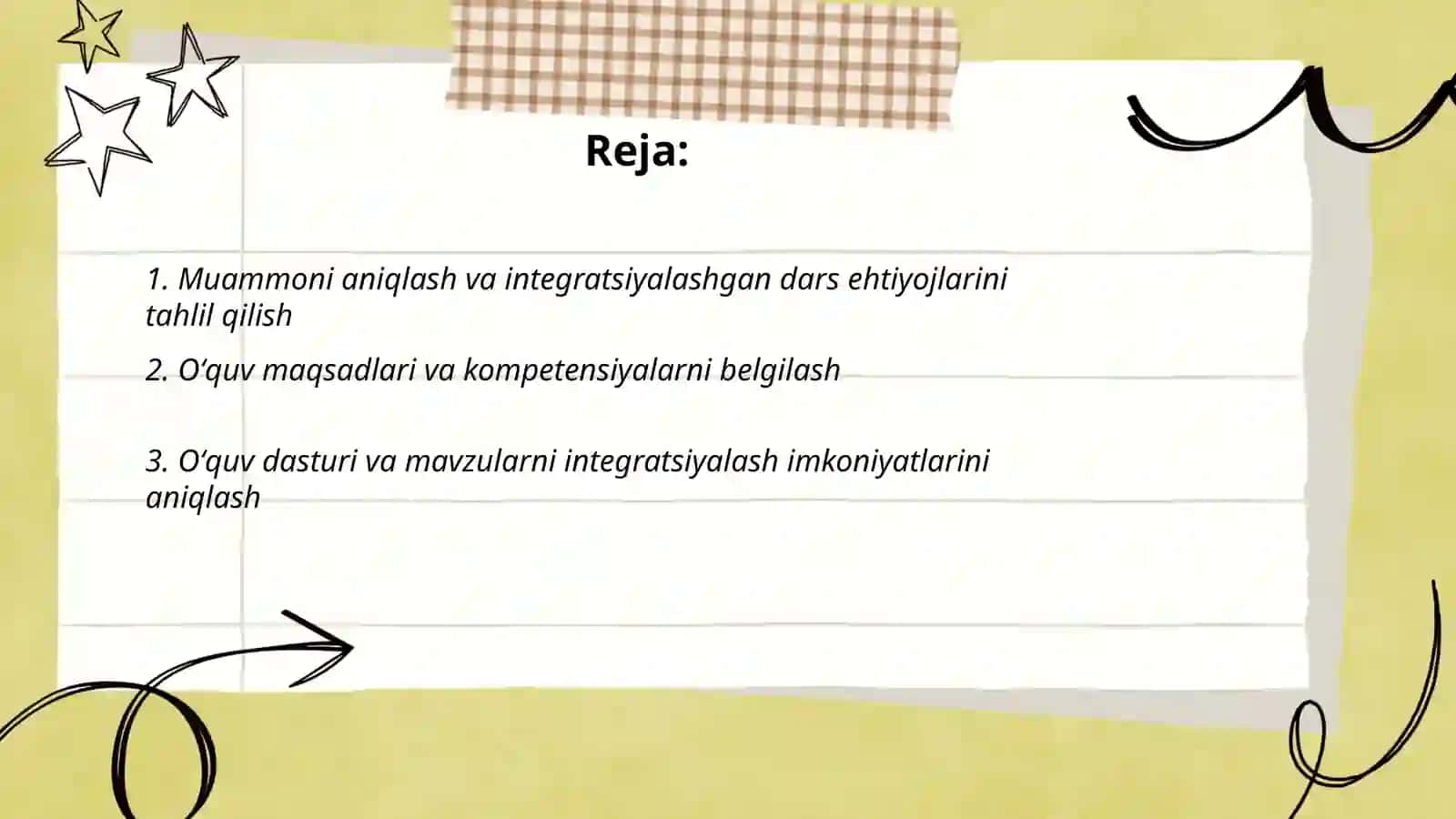 Boshlangʻich sinf matematika darslarida integratsiyalashgan taʼlimni yechish bosqichlari 2