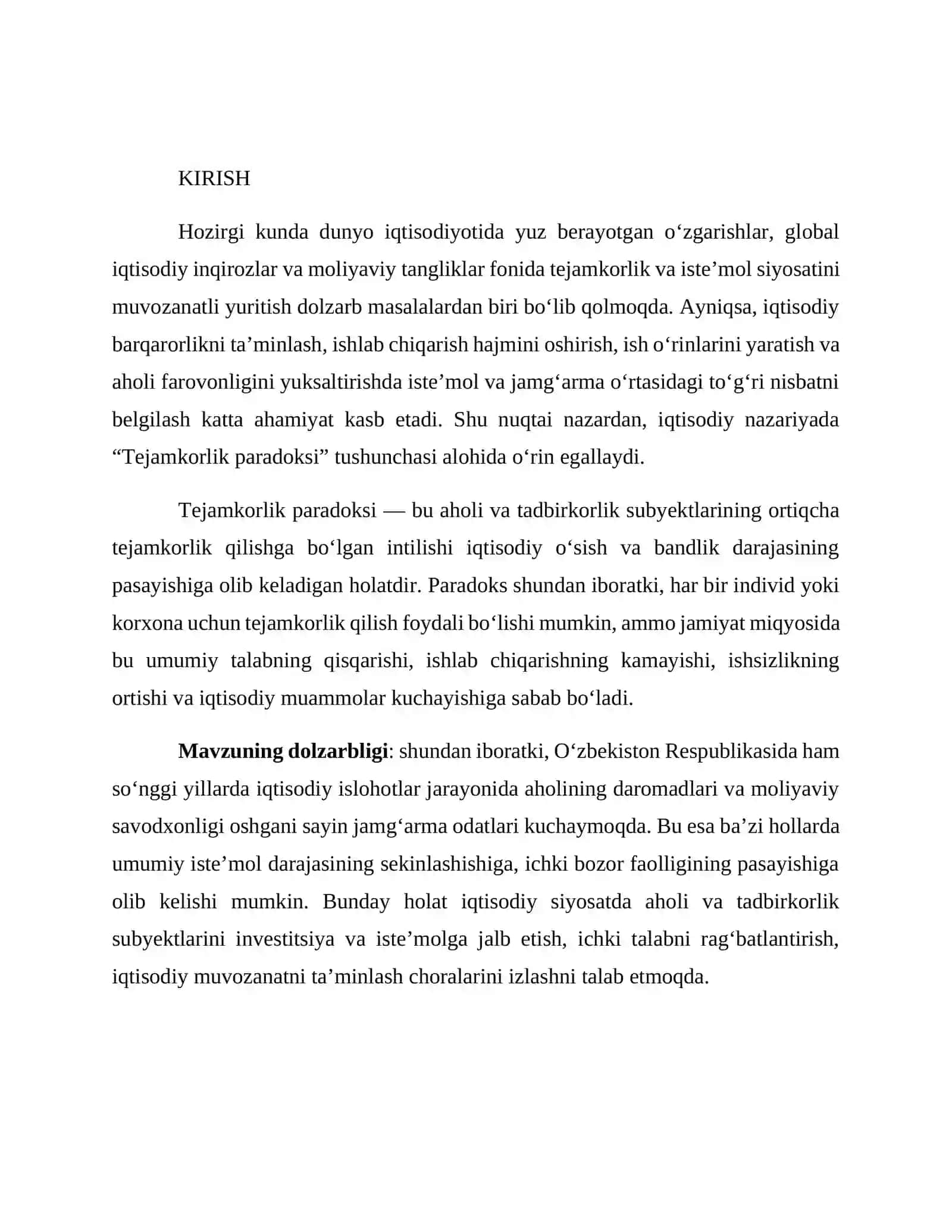 Tejamkorlik paradoksi 2