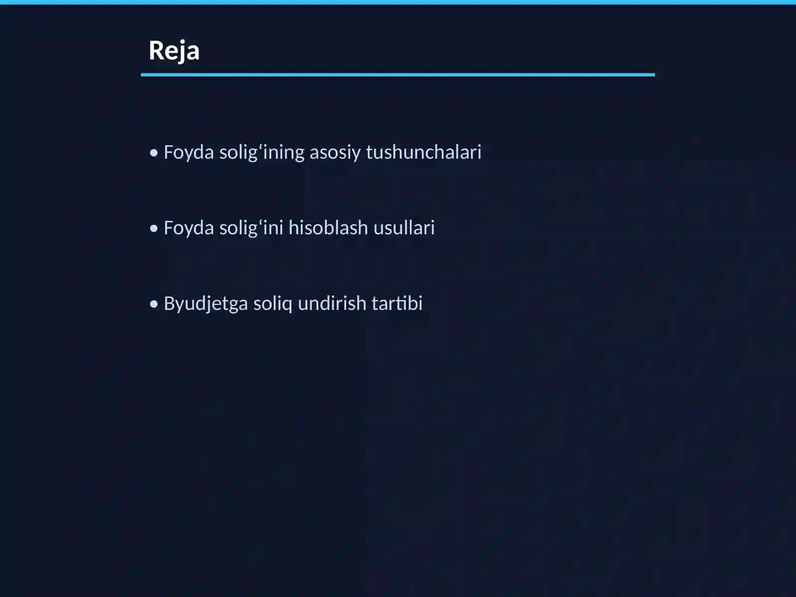 Foyda solig‘ini hisoblash va byudjetga undirish tartibi 2
