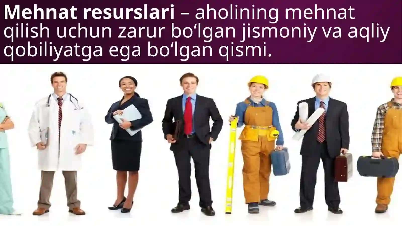 MEHNAT RESURSLARI 2