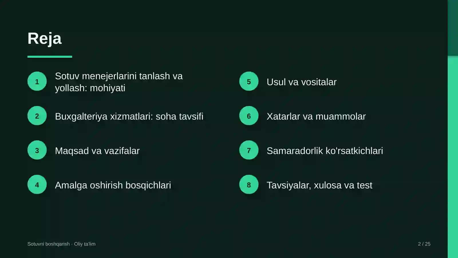 buxgalteriya xizmatlarida sotuv menejerlarini tanlash va yollash 7323 2