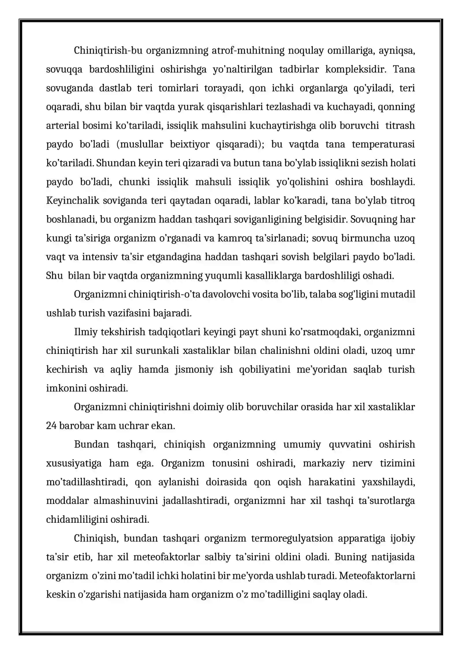 Salomatlik va faol harakatchanlik 2