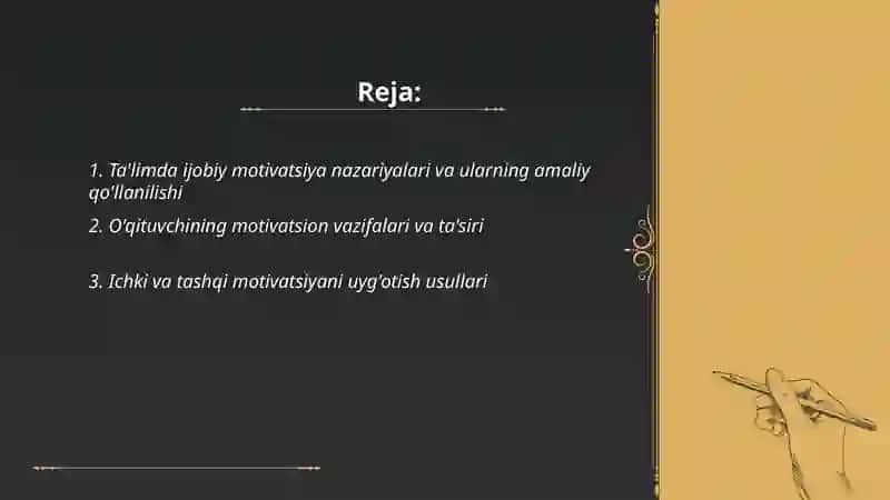 Ta'limda ijobiy motivlarni shakllantirish 2