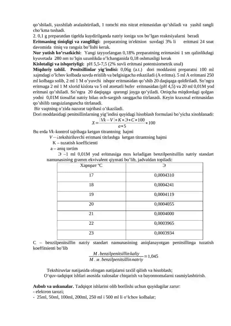Betalaktam antibiotiklar – penitsillinlar va sefolosparinlarning dori vositalari tahlili 2