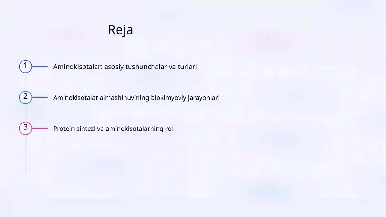 Aminokisotalar almashinuvining umumiy yoli 2