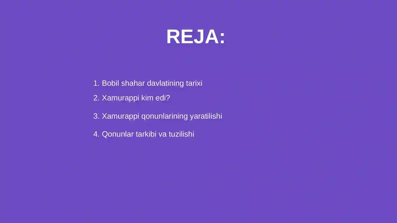 Bobil va xamurappi qonunlari 2