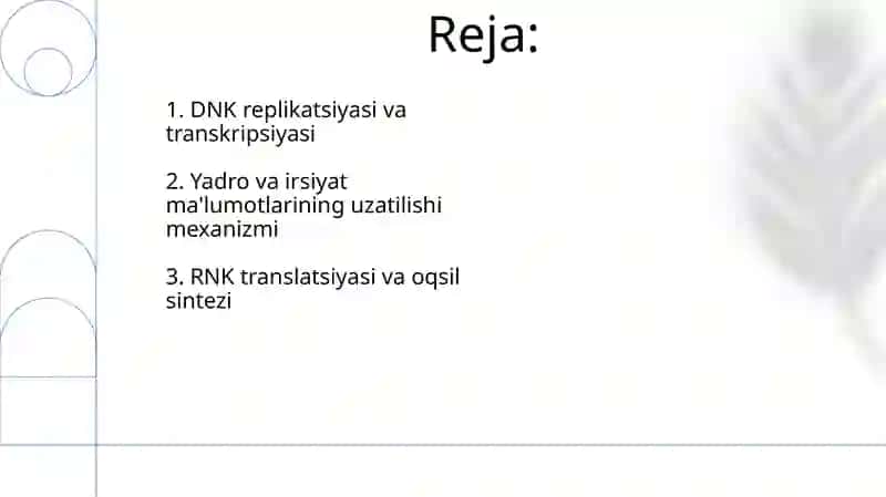 Hujayra yadrosi va irsiy axborotni uzatish mexanizmi 2