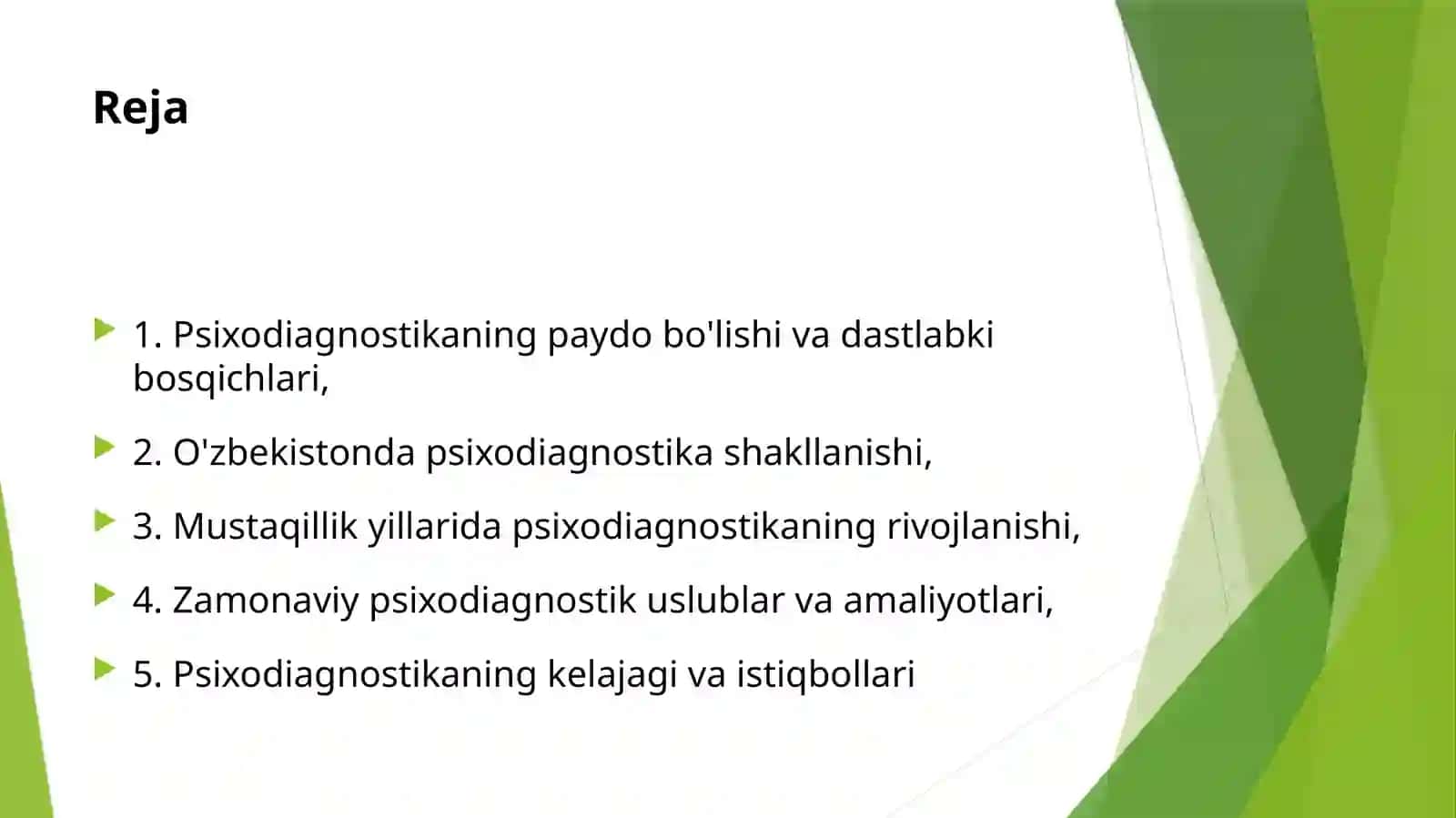Oʻzbekistonda psixodiagnostika fanining rivojlanish tarixi 2