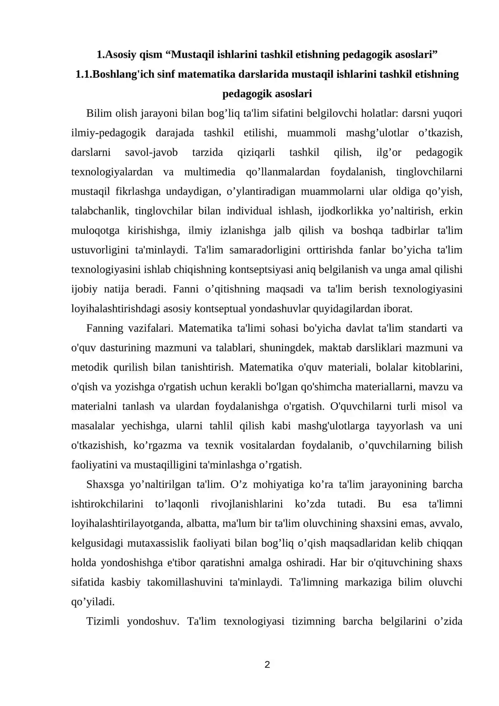 Ta'lim islohoti 2