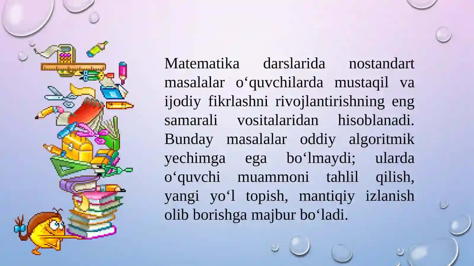 Nostandart fikrlash va uningijodiy qobiliyatni rivojlantirish 2
