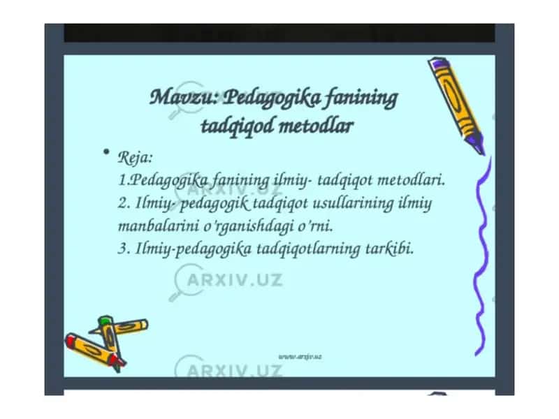 Fan: Uzluksiz ta'limda tendlar va zamonaviy tashuvlar 2