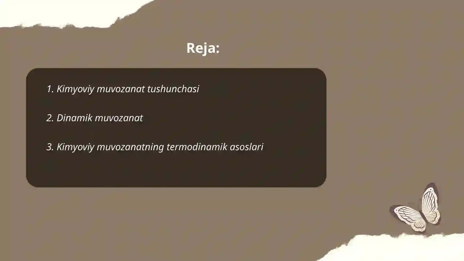 Kimyoviy muvozanatning asosiy turlari 2
