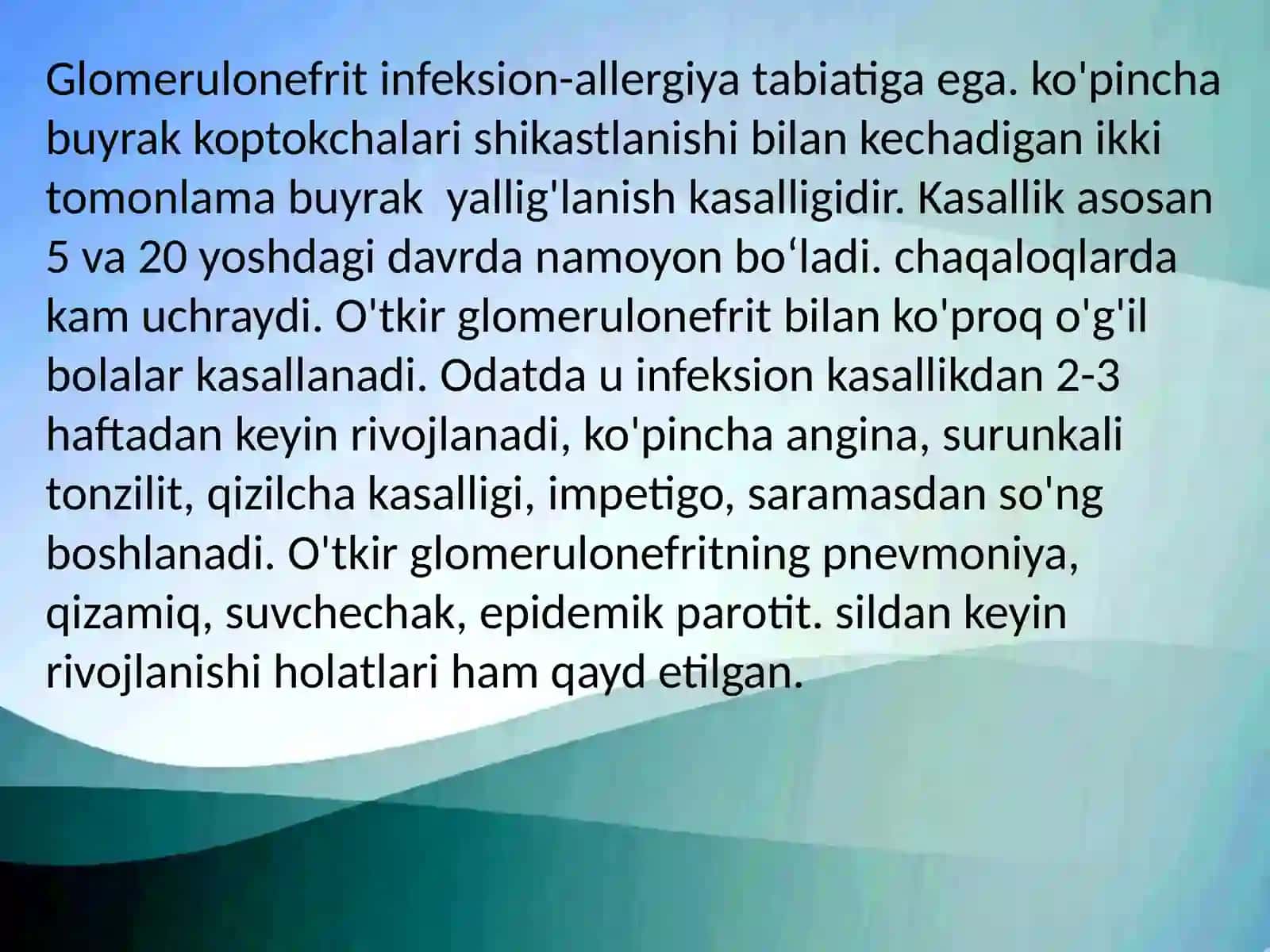 Glomerulonefrit 2