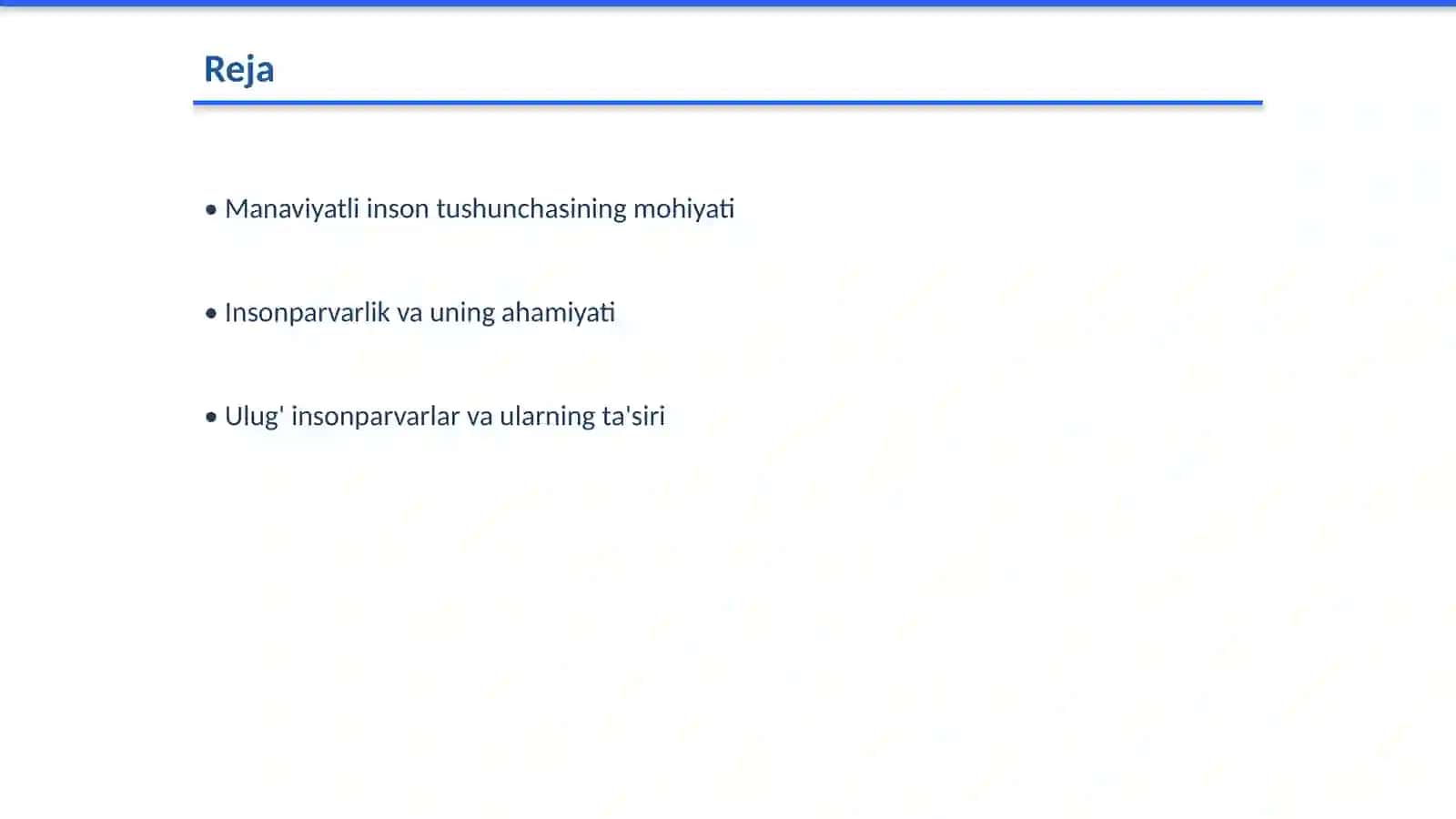 Manaviyatli inson tushunchasi. Insonparvarlikning ulug daholari umr mazmuni to'g'risida Hikmatlar sandig‘i yasash 2
