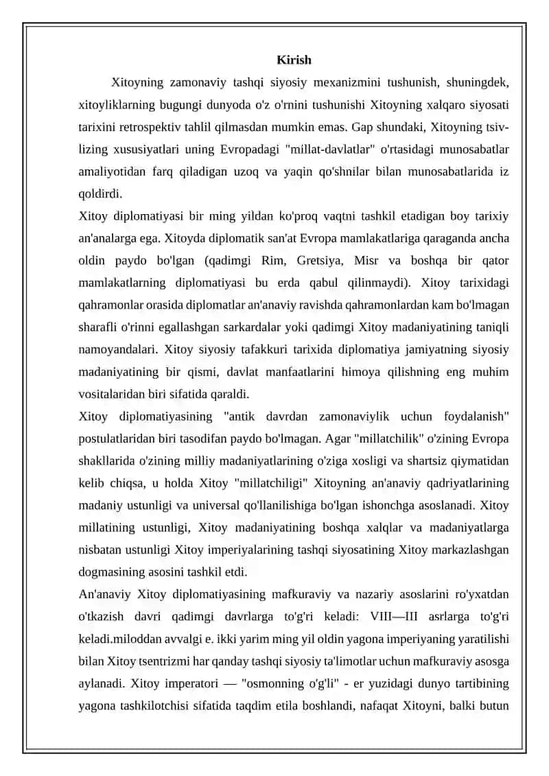 Xitoy diplomatiyasi 2