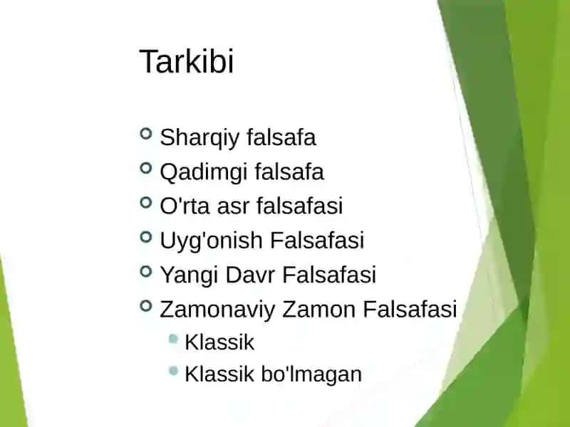 Falsafiy tafakkur taraqqiyot bosqichlari: Sharq va G'arb falsafasi 2