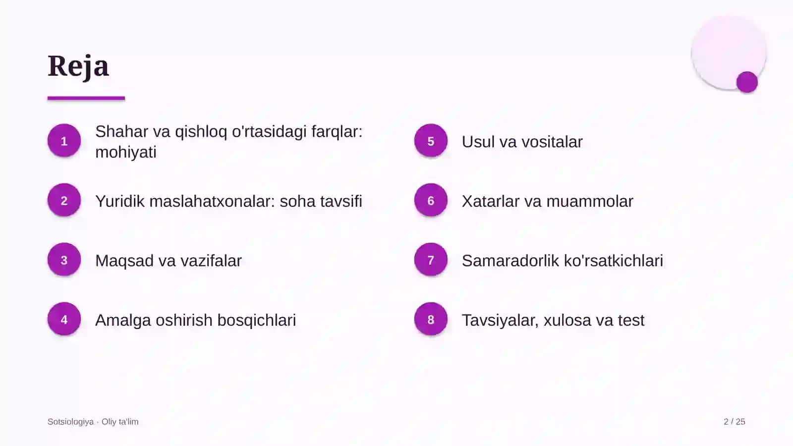 Yuridik maslahatxonalarda shahar va qishloq o'rtasidagi farqlar 2