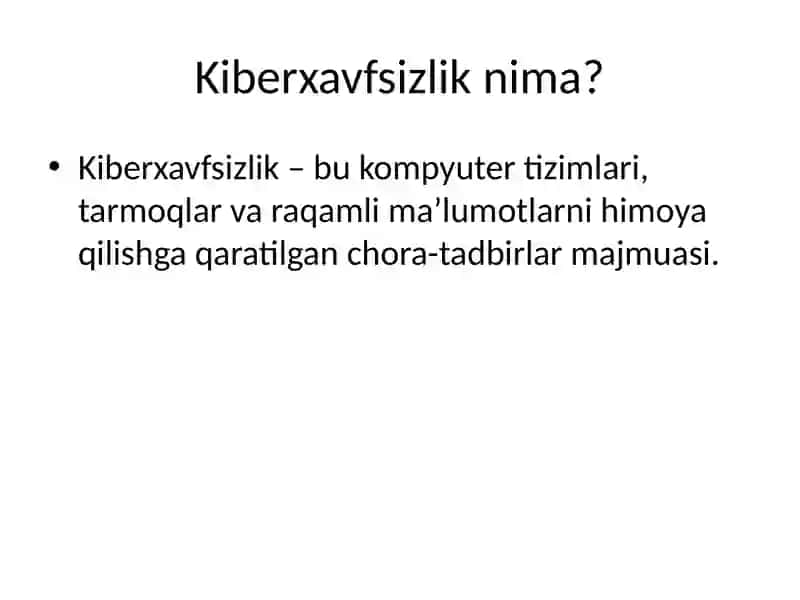 Kiberxavfsizlik 2