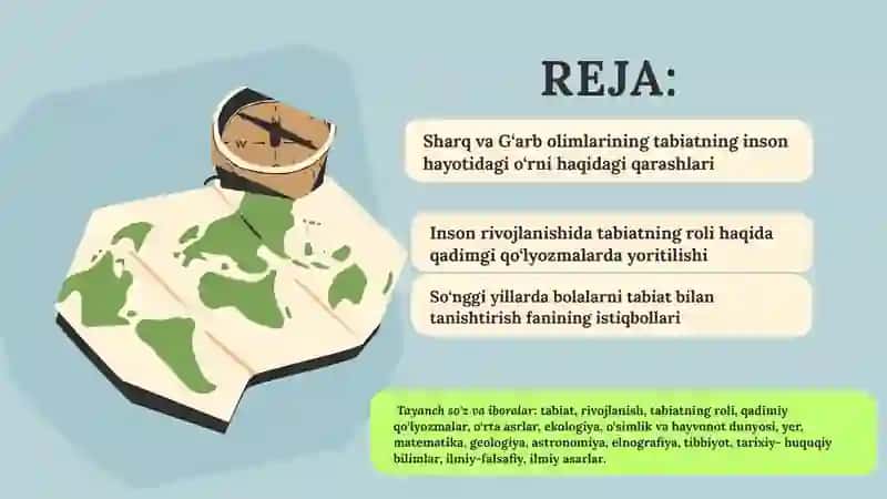 INSON RIVOJLANISHIDA TABIATNIG ROLI 2