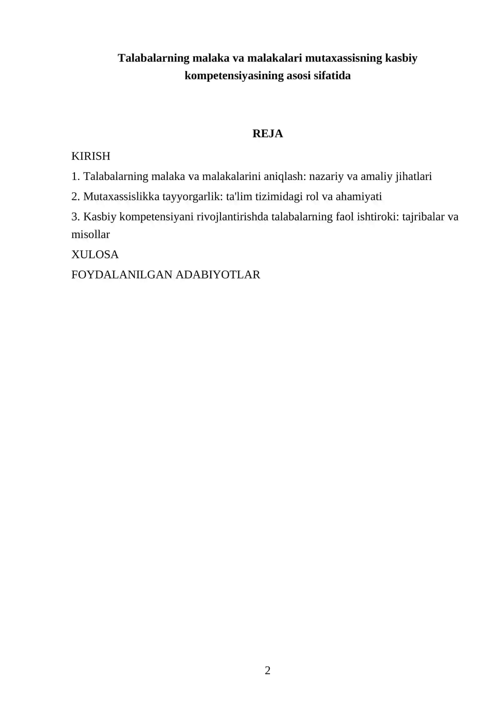 BUXGALTERIYA HISOBI 1-KURS TALABASI 2