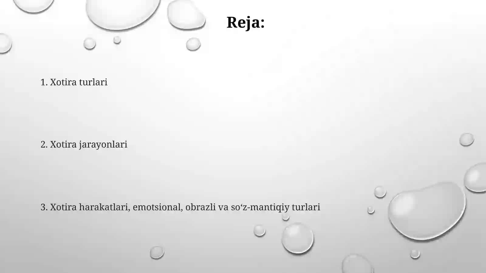 Xotira.Xotiraturlari.Xotirajarayonlari 2