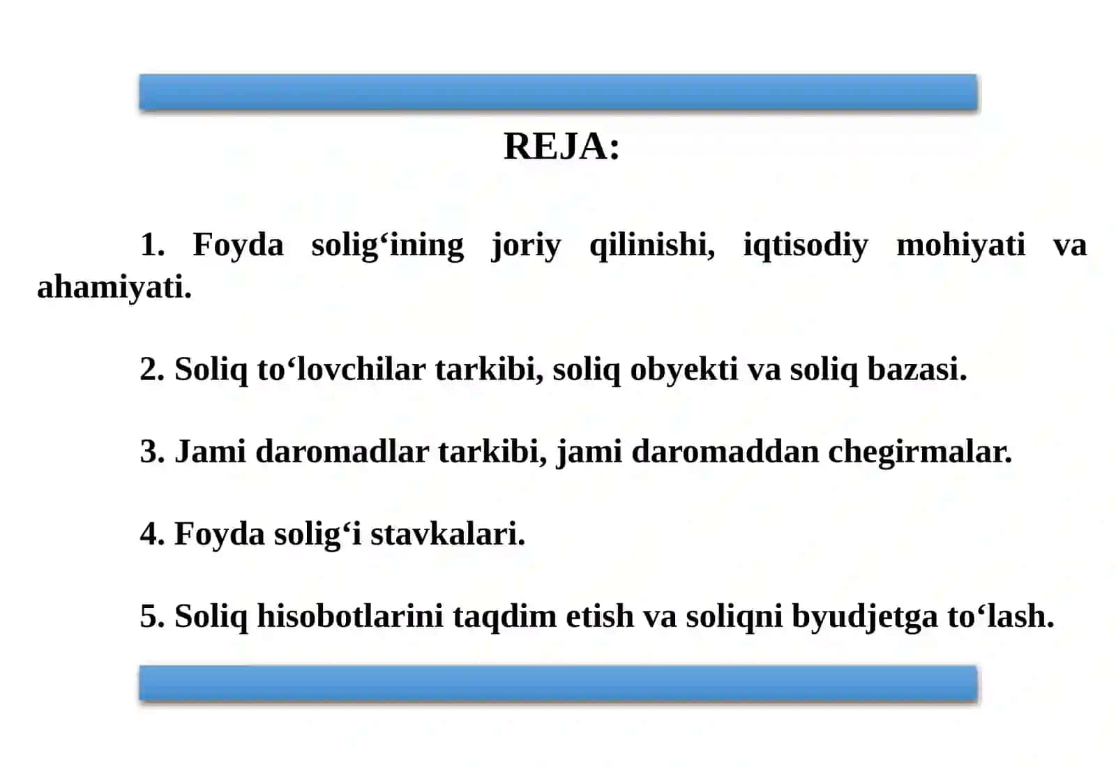 FOYDA SOLIG’I 2