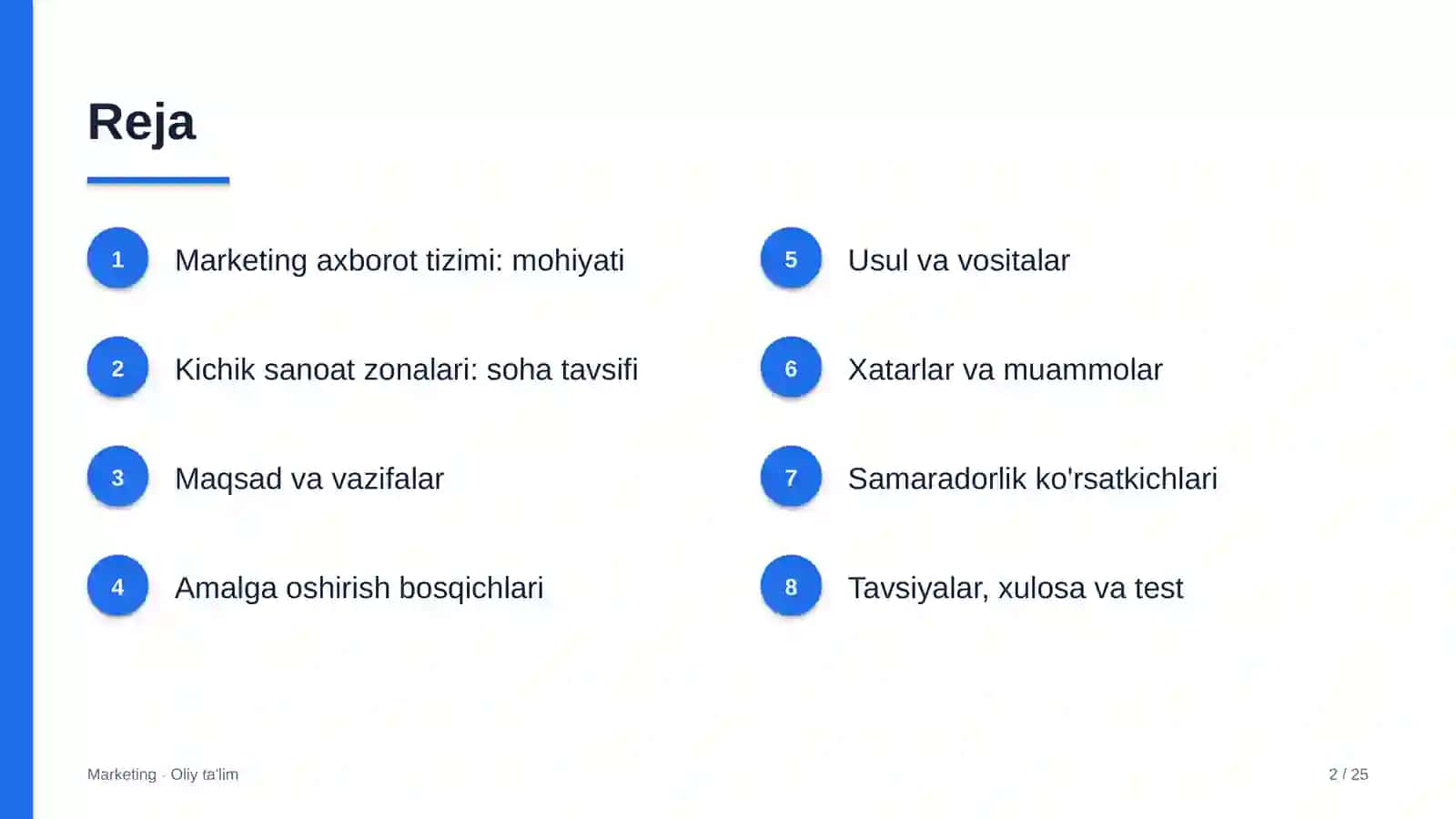 Kichik sanoat zonalarida marketing axborot tizimi 2
