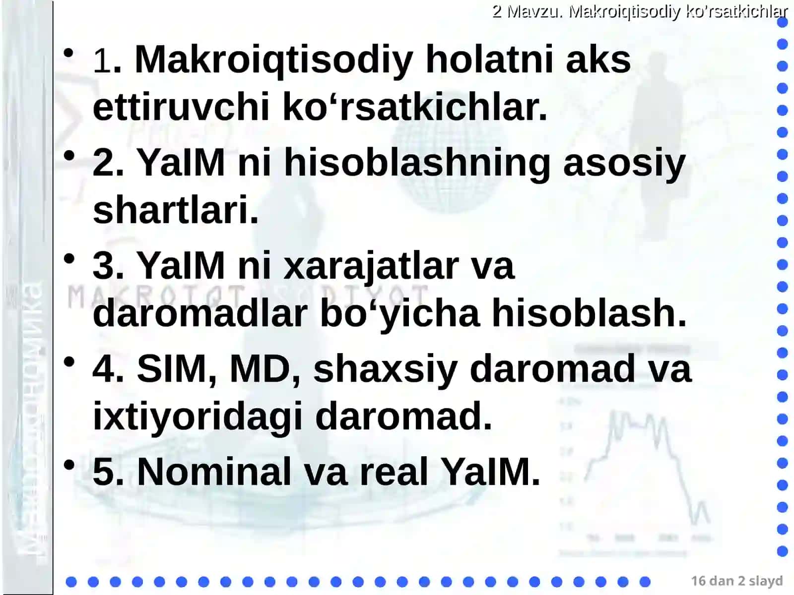 Asosiy makroiqtisodiy ko‘rsatkichlar 2