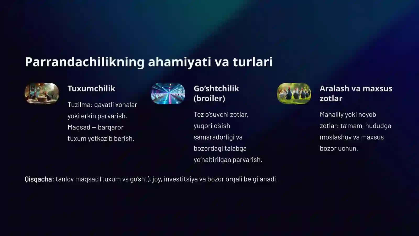 Parrandachilik asoslari 2
