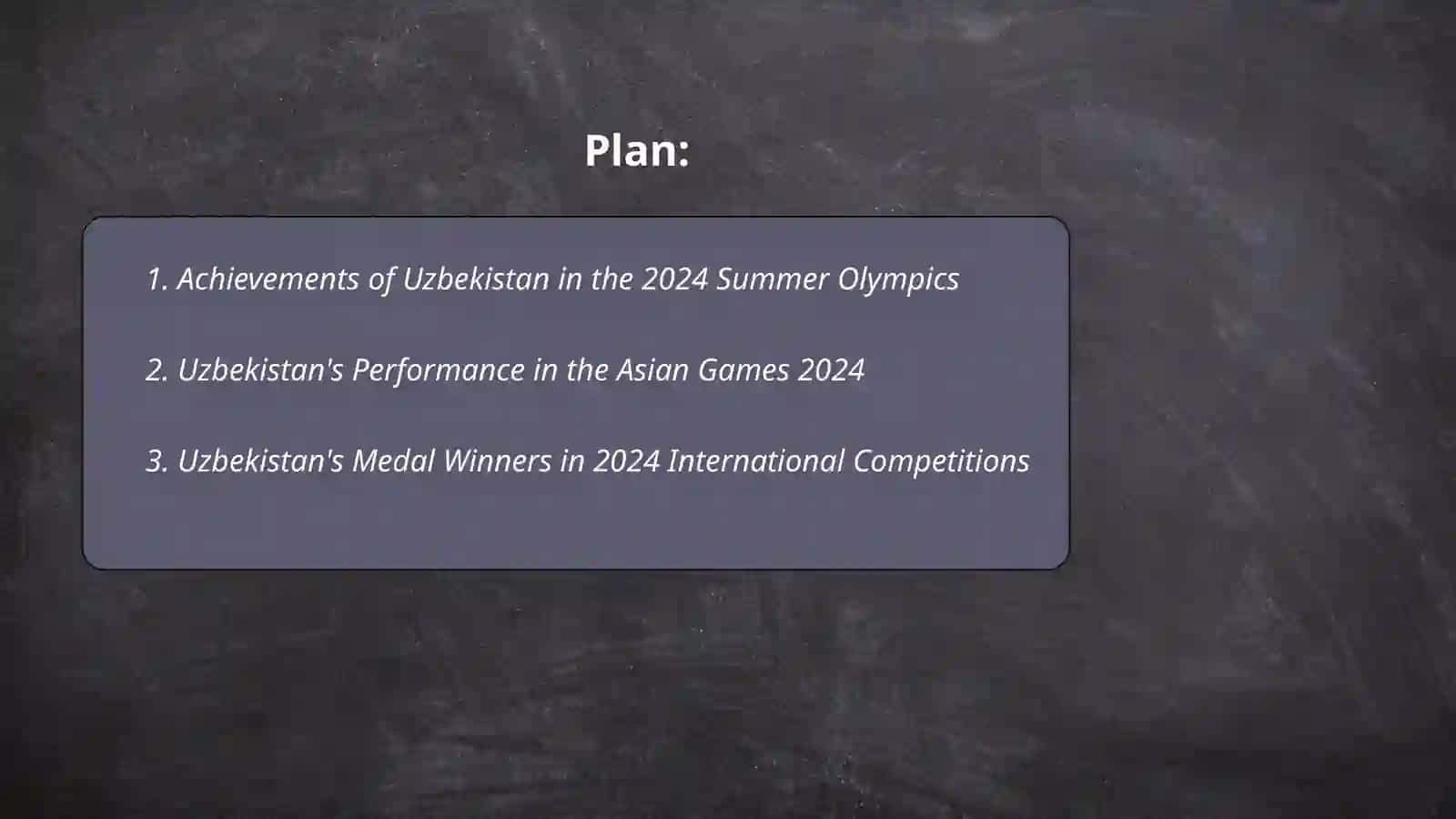 Sports successes of Uzbekistan in 2024 2
