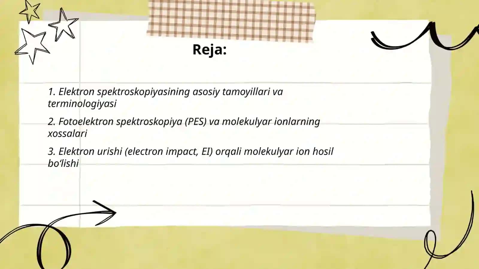 Elektron va ion spektroskopiyasi 2