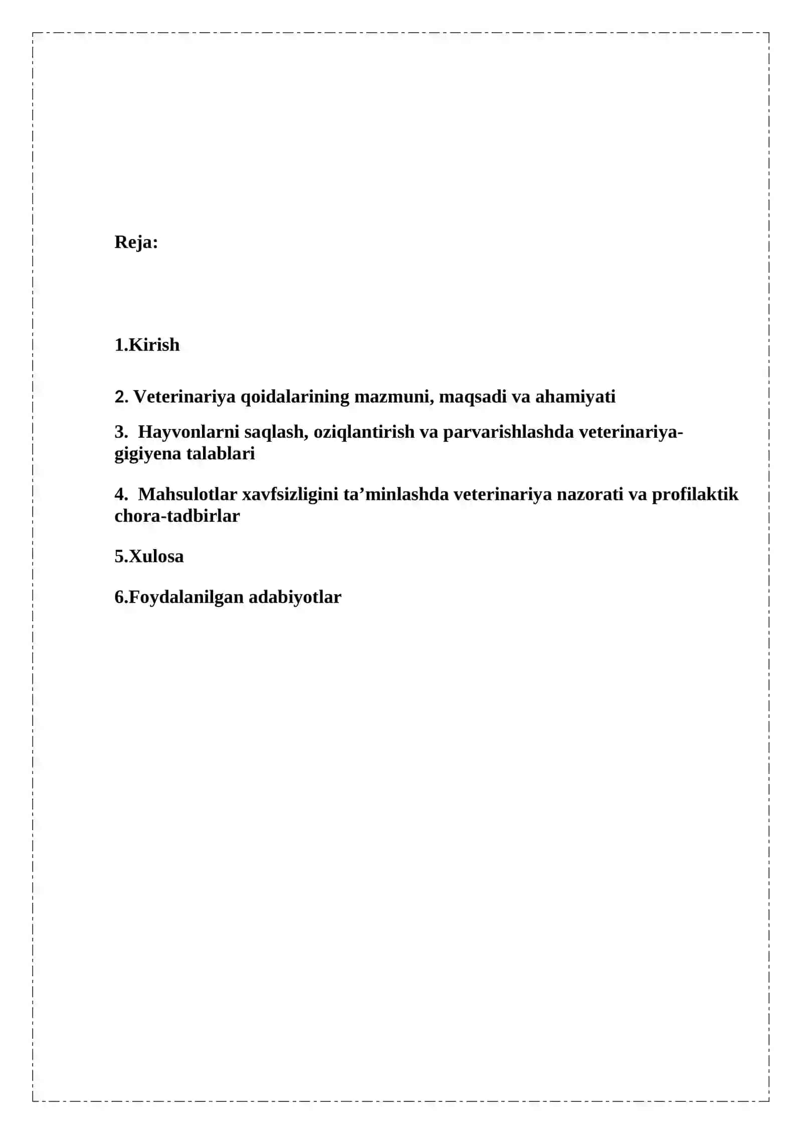 VETERINARIYA QOIDALARI 2