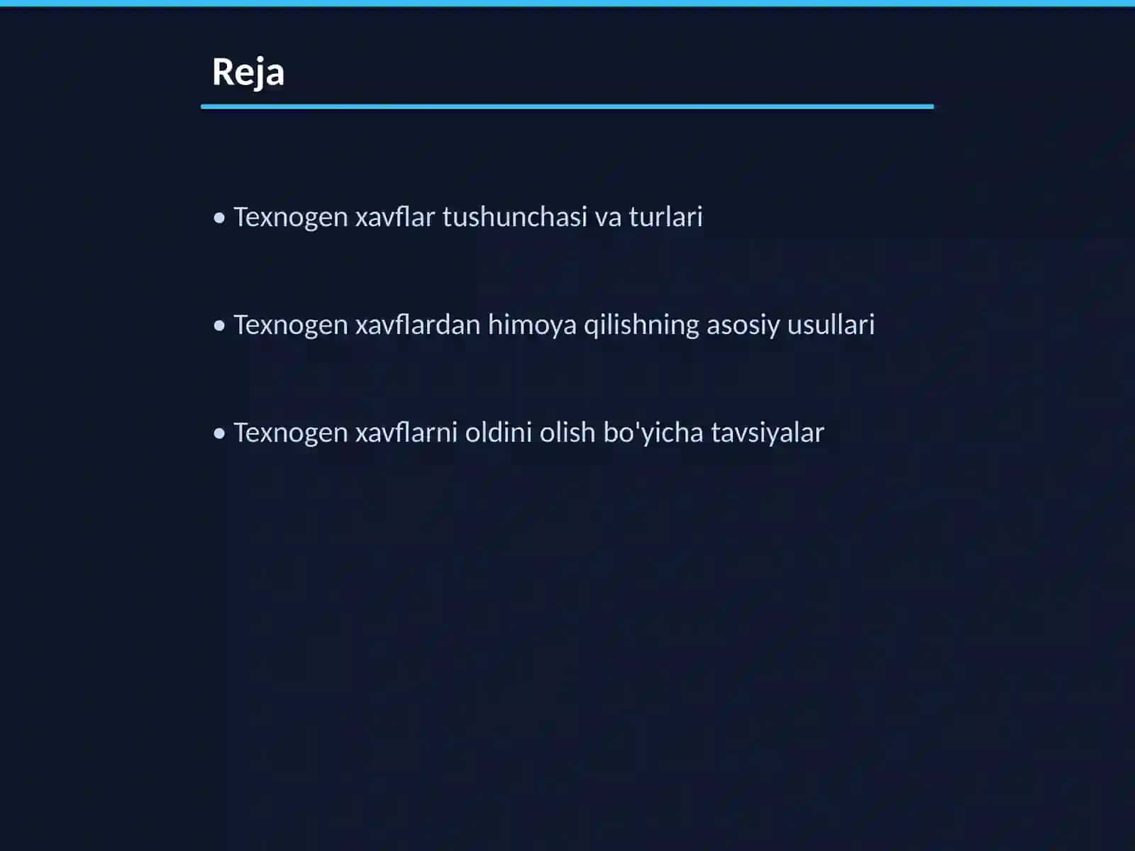 Texnogen xavflardan himoyalanish usullari 2