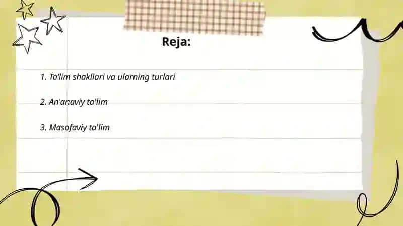 Ta’lim shakli va uni tashkil etish tushunchasi 2