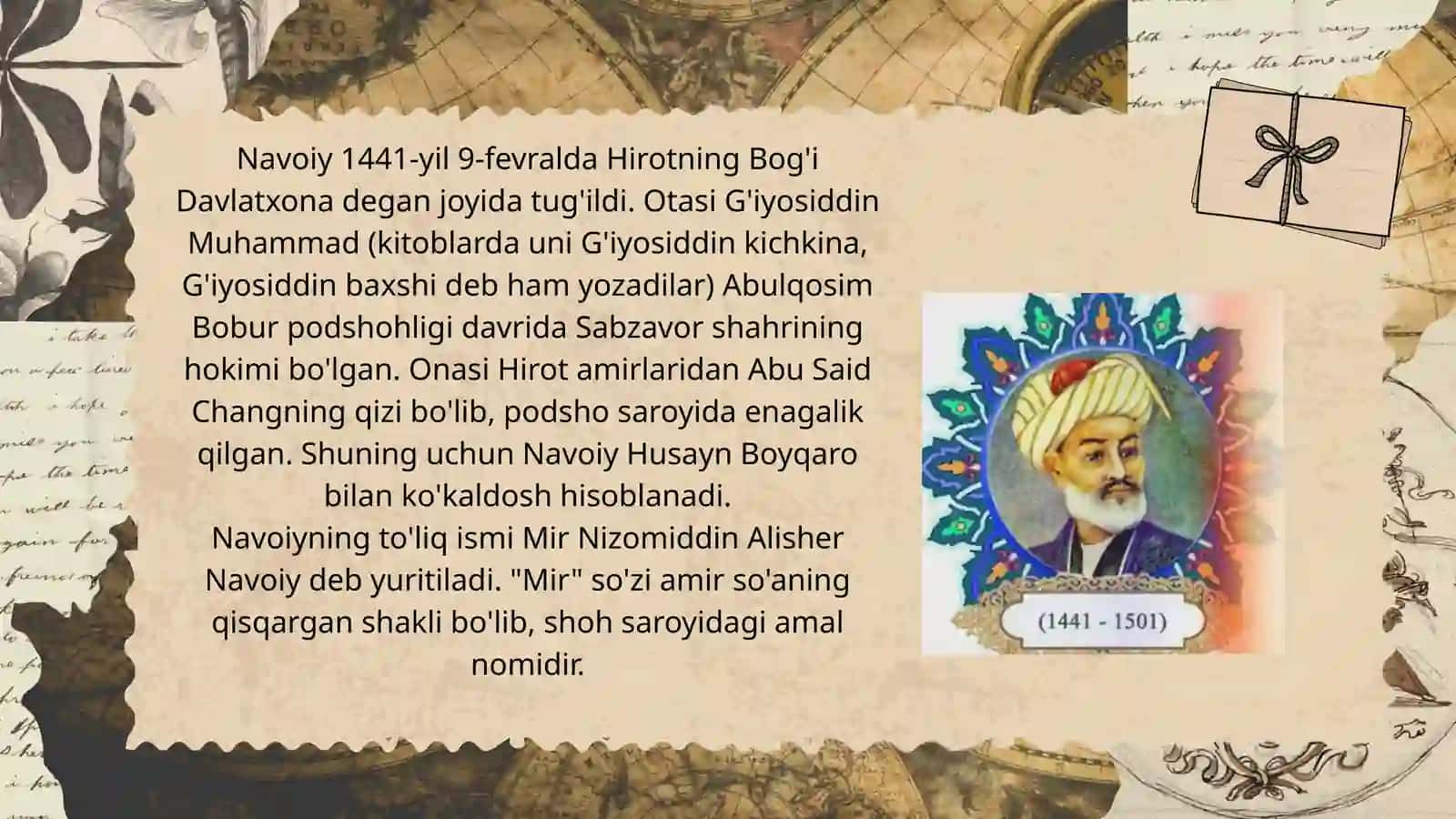Alisher Navoiyning tilni rivojlanishiga qo’shgan hissasi 2
