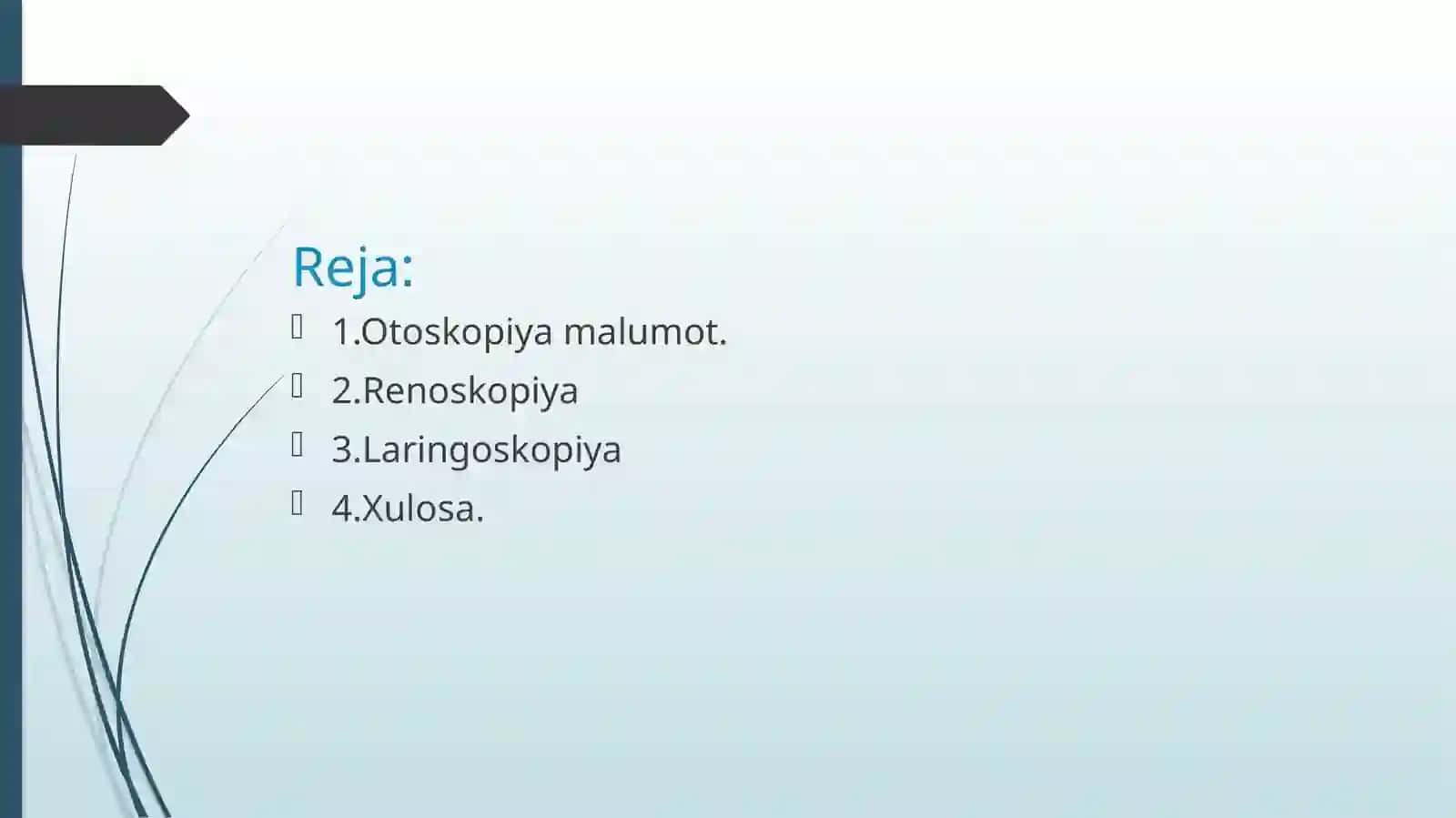 Quloq,tomoq va burun kasalliklarini tashxis qilishda foydalaniladigan qurilma va uskunalar 2
